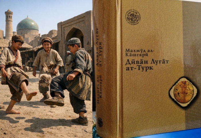 Дети играют в тепик