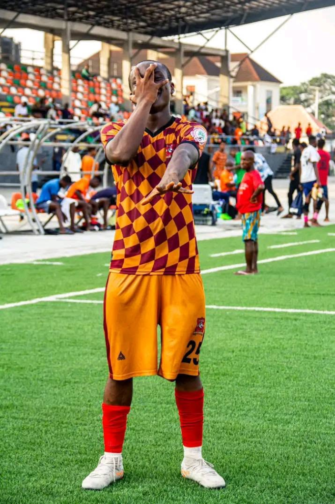 The Nigerian forward scored seven goals and provided four assists in 17 appearances for Edel FC, finishing as the club's leading scorer before moving to Europe.